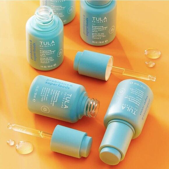 TULA Skincare Brightening Treatment Drops Triple Vitamin C Serum 1oz/30ml - Picture 3 of 10